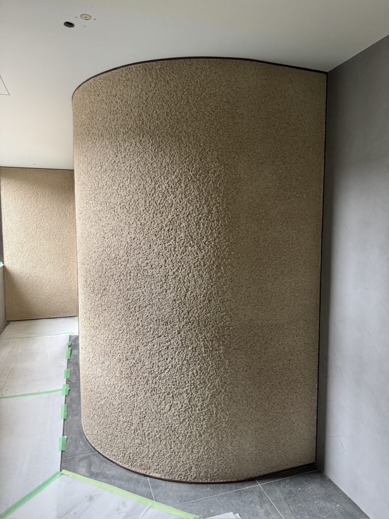 R壁 かき落とし